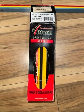 Vittoria Zaffiro Pro 700x23 Home Trainer Road Bicycle Indoor Tire Yellow NWT VTG